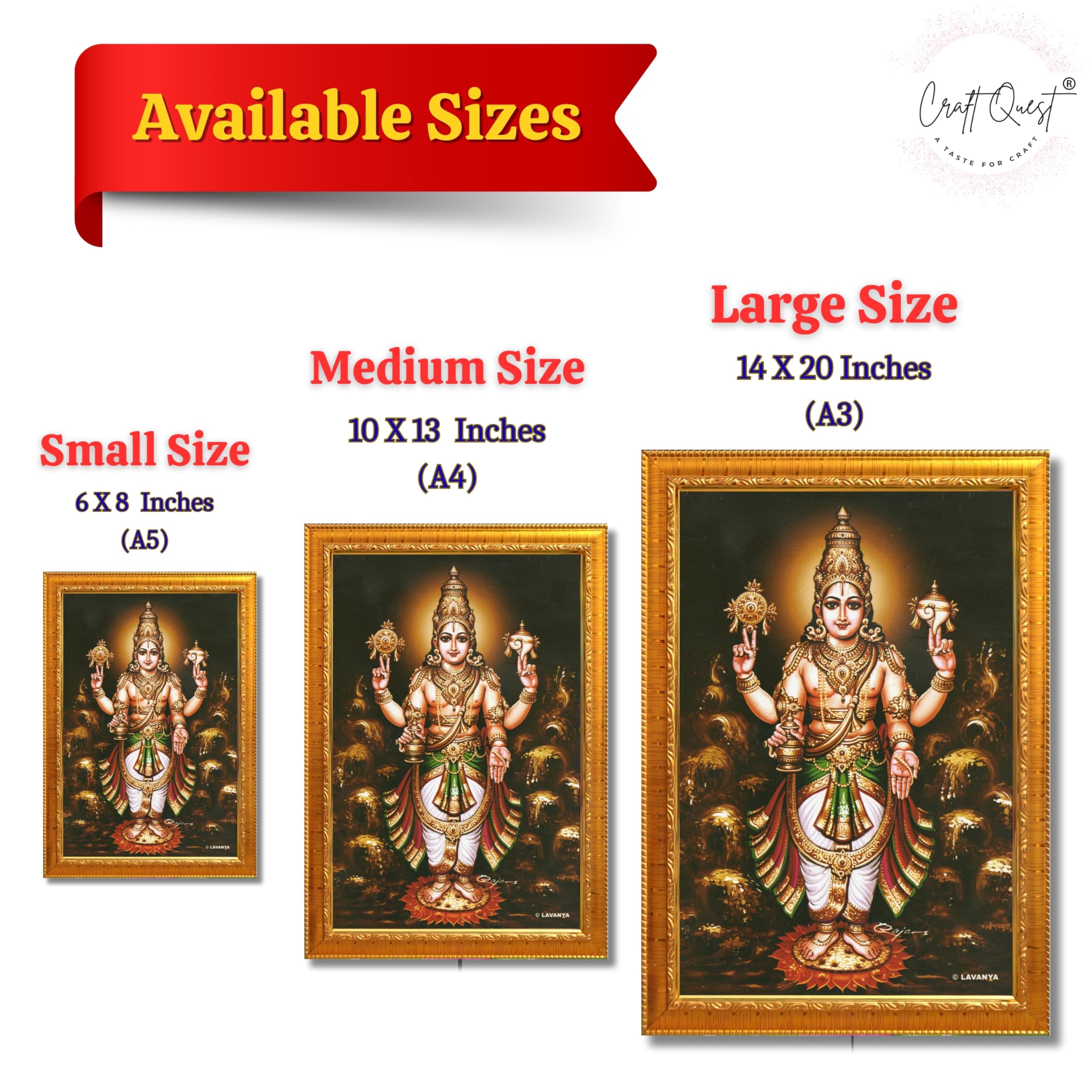 CRAFT QUEST Dhanvantari/Dhanvantri God of Health and Ayurveda Photo Frame