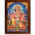 CRAFT QUEST Panchmukhi Hanuman JI | Bajrangbali Religious Photo frame