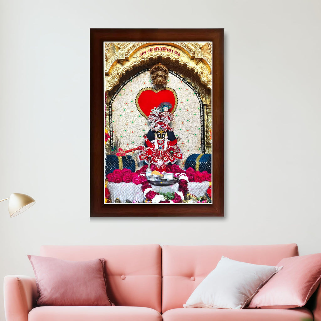 CRAFT QUEST Shree Sanwaliya Seth Shringaar Darshan Religious Photo Frame