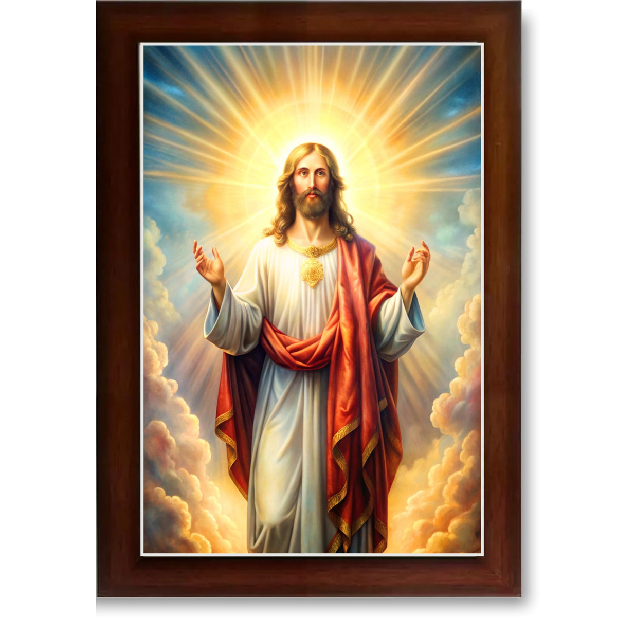 CRAFT QUEST Jesus Christ Christmas Wall Artwork Photo Frame Wall Hanging Décor and Gift Item
