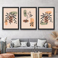 CRAFT QUEST Wall Art Decor Paintings | Set of 3 BOHO Wall Art Frames for Home Decoratio | Ideal for Living Room, Offices & Bedroom