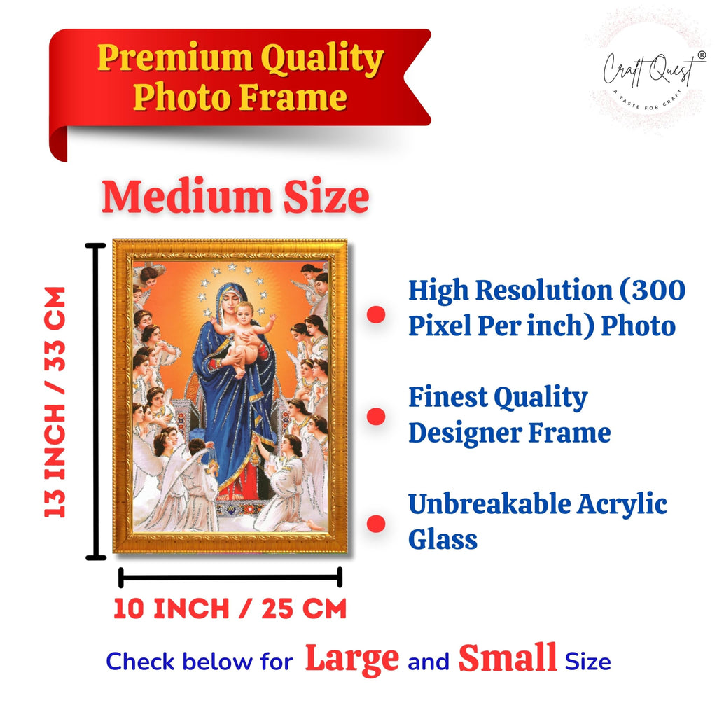 CRAFT QUEST Lord Jesus Christ Painting Aesthetic Hanging Photo Frame Decorative Item Home Decoration and Wall Decor for Living Room and Bedroom