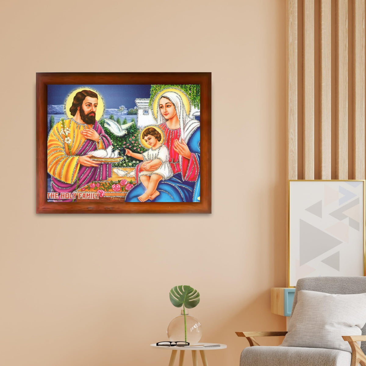 CRAFT QUEST Lord Jesus Christ Painting Aesthetic Hanging Photo Frame Decor for Living Room