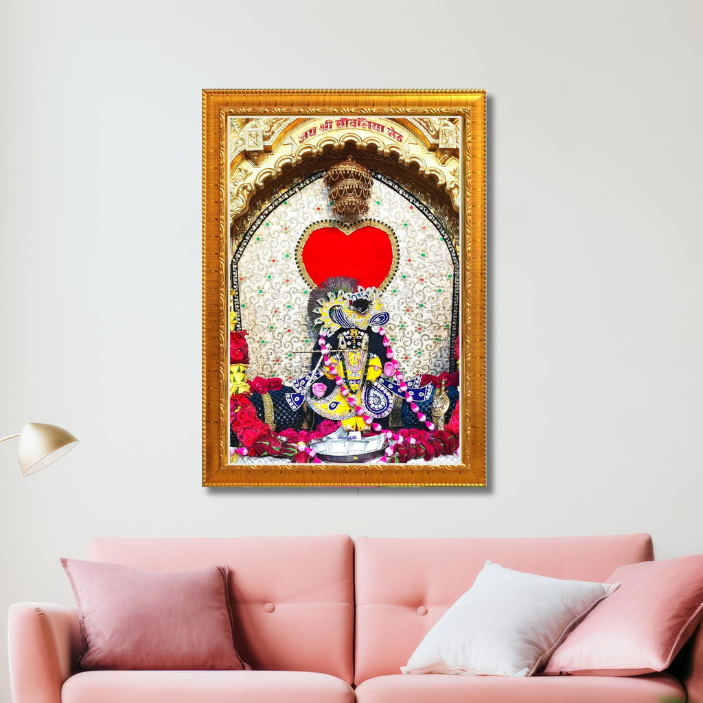 CRAFT QUEST Shree Sanwaliya Seth Shringaar Darshan Religious Photo Frame