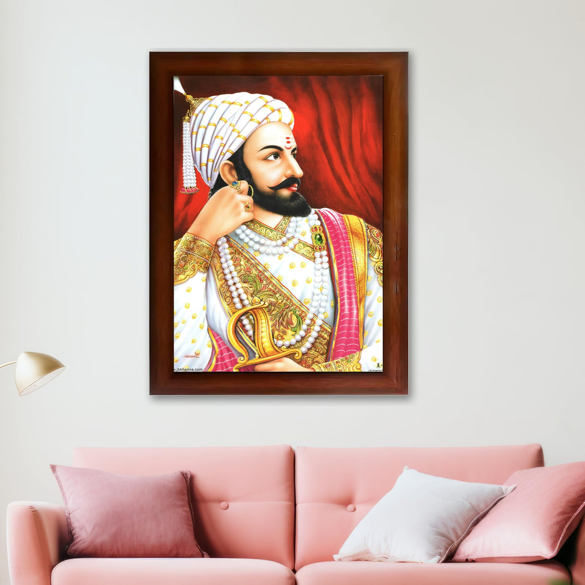 CRAFT QUEST Shivaji Chhatrapati Maharaj Wall Photo Frame | For Living, Pooja Room | Home Decoration Item | Best Gifting Option