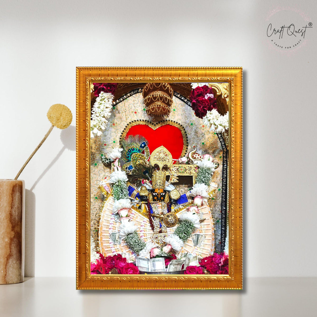 CRAFT QUEST Shri Sanwaliya Seth Shringaar Darshan Photo Frame