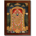 CRAFT QUEST Tirupati Balaji Lord Venkateshwara Swamy Wall Painting Framed Home Décor