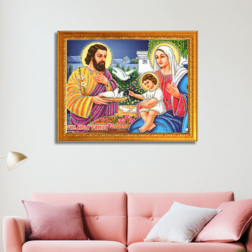 CRAFT QUEST Lord Jesus Christ Painting Aesthetic Hanging Photo Frame Decor for Living Room