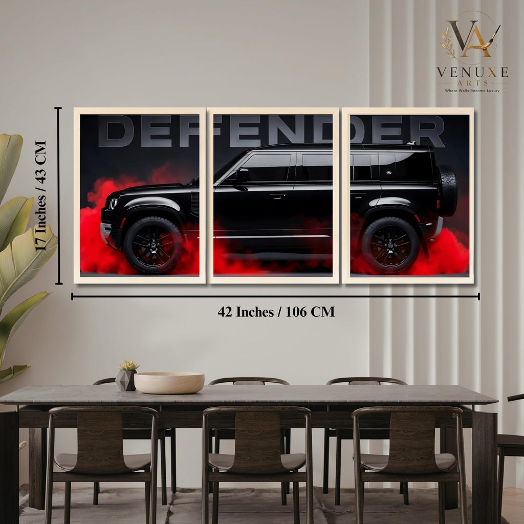 VENUXE ARTS Set Of 3 Big Sports Cars Framed Posters Gift Items for Boys Room Wall Decoration Bedroom Living Room Office Studio Décor | Car Poster Frame for Wall Décor