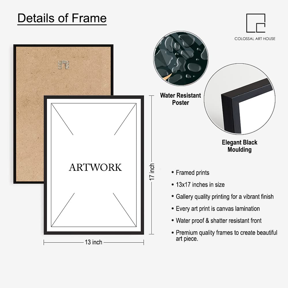 COLOSSAL ART HOUSE Abstract Geometric Modern Art Poster