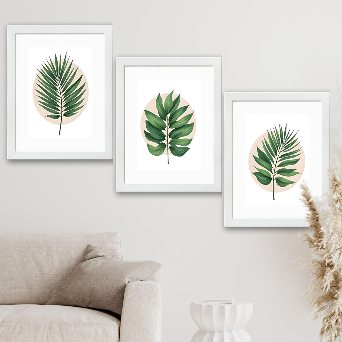 CRAFT QUEST Wall Art Decor Paintings | Set of 3 FLORAL Wall Art Frames for Home Decoration | Ideal for Living Room, Bedroom & Offices