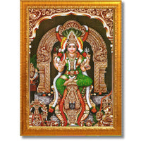 CRAFT QUEST Karumariamman Karu Mariamman Karumari Amman Wall Photo Frame | South God Picture Frame for Home, Office, Temple & Gifting, Decor