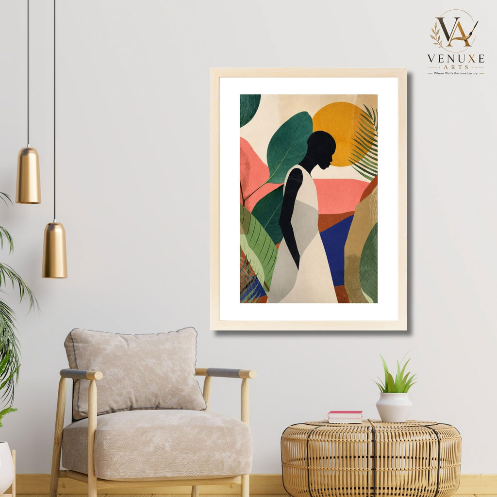 VENUXE ARTS Womens Contemporary Wall Art Posters for Home, Office, Study & Bedroom | Ready to Hang Framed Wall Decor | Positive Quote Prints | Gift for Friends & Family