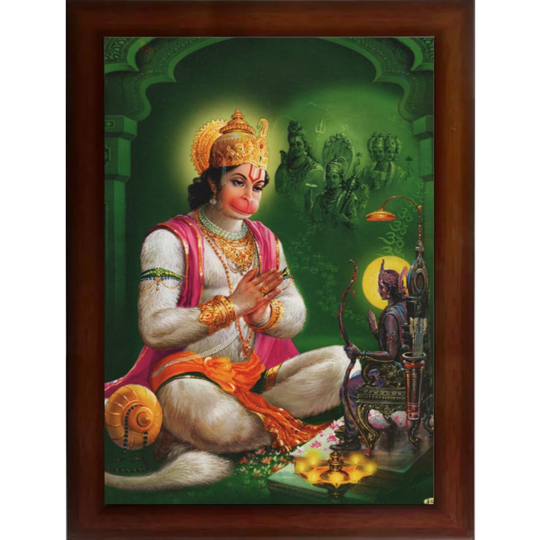 CRAFT QUEST Hanuman JI | Bajrangbali Religious Photo frame home decorative