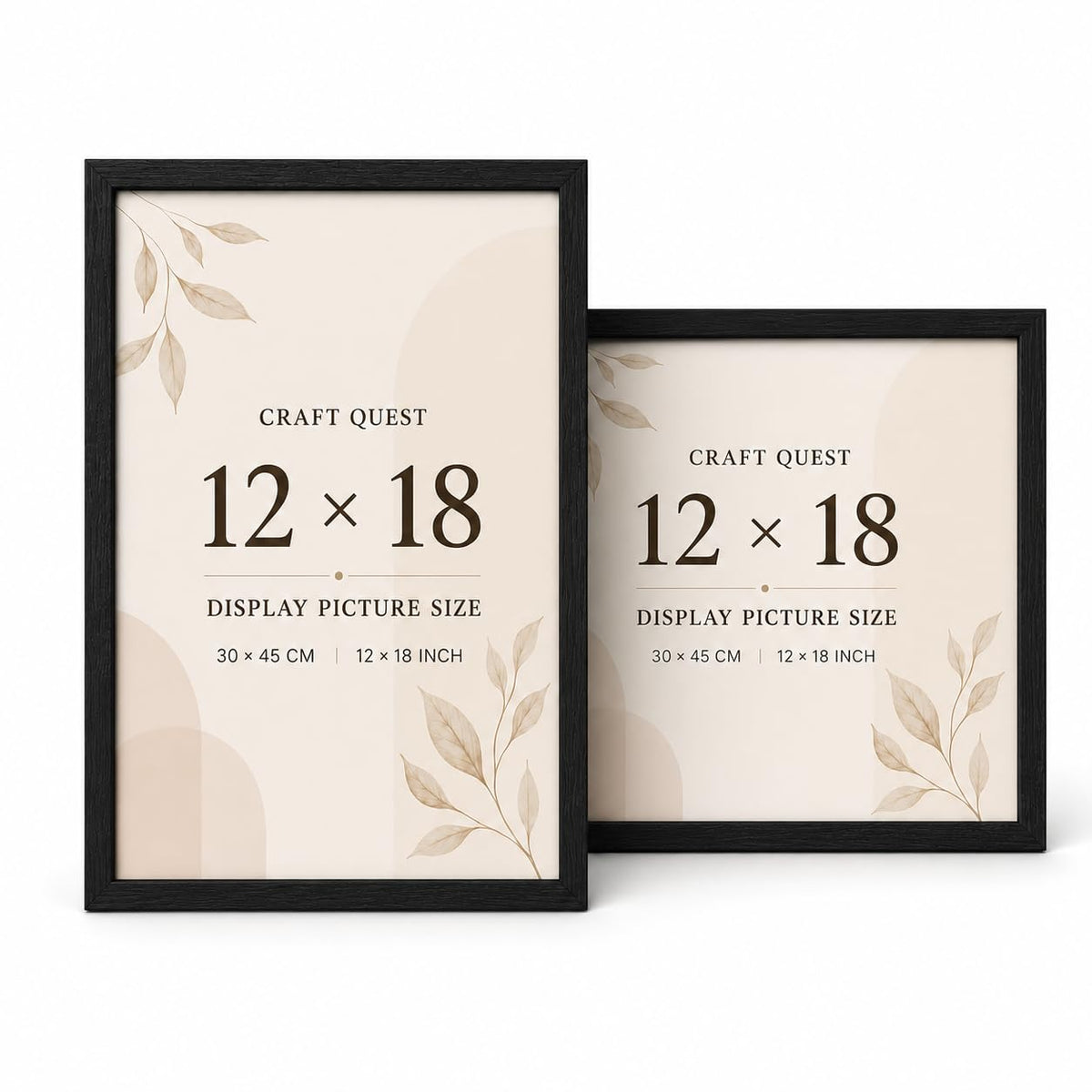 CRAFT QUEST 4X6 Inch Size synthetic Wall Mount Photo frames Single For Home Decoration, Living Room, Office Decoration (Natural, Set of 1)