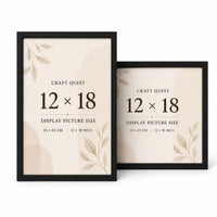 CRAFT QUEST 4X6 Inch Size synthetic Wall Mount Photo frames Single For Home Decoration, Living Room, Office Decoration (Natural, Set of 1)