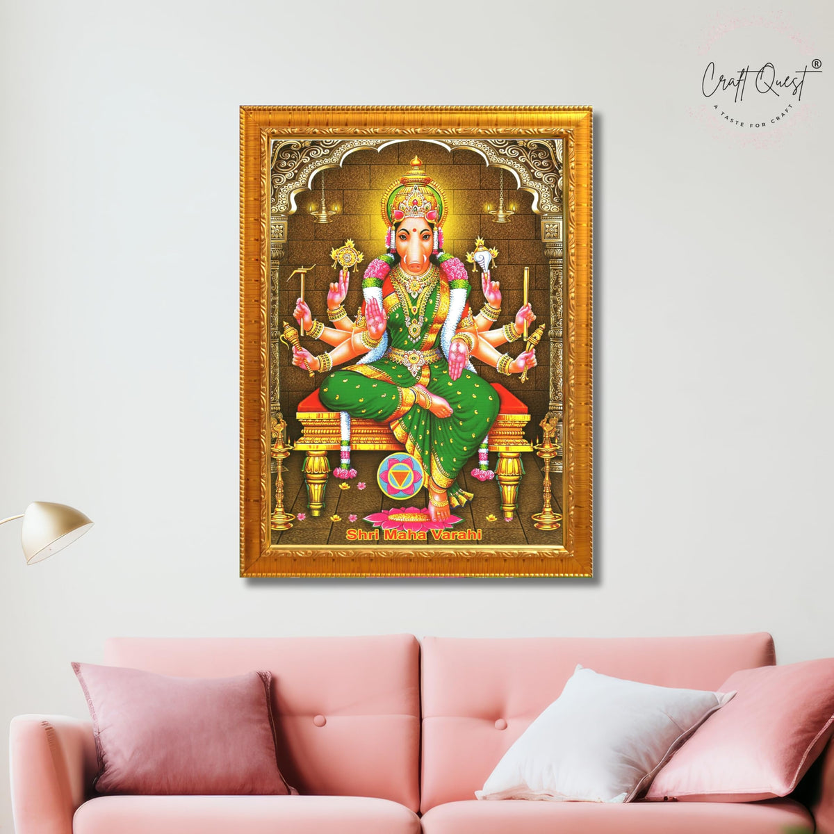 CRAFT QUEST Varahi Amman Devi Religious Photo Frame