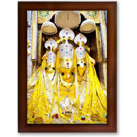 CRAFT QUEST Baglamuklhi maa/mata wodden Religious Photo Frame for Home, Office