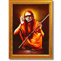 CRAFT QUEST Kanchi Maha Periyava Periyavar Periyar Kanji Wall Painting Framed|Home Décor