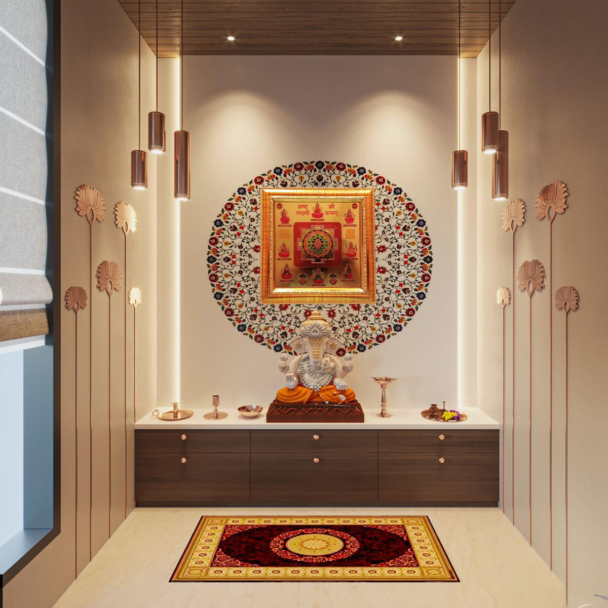 eshoppee Shri Shree Sampoorn Sampurna Yantra Wall Art for Puja Home, Office, Factory