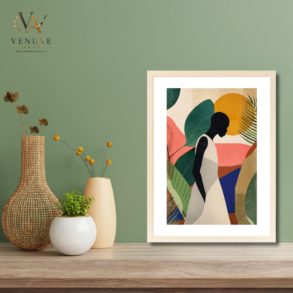 VENUXE ARTS Womens Contemporary Wall Art Posters for Home, Office, Study & Bedroom | Ready to Hang Framed Wall Decor | Positive Quote Prints | Gift for Friends & Family