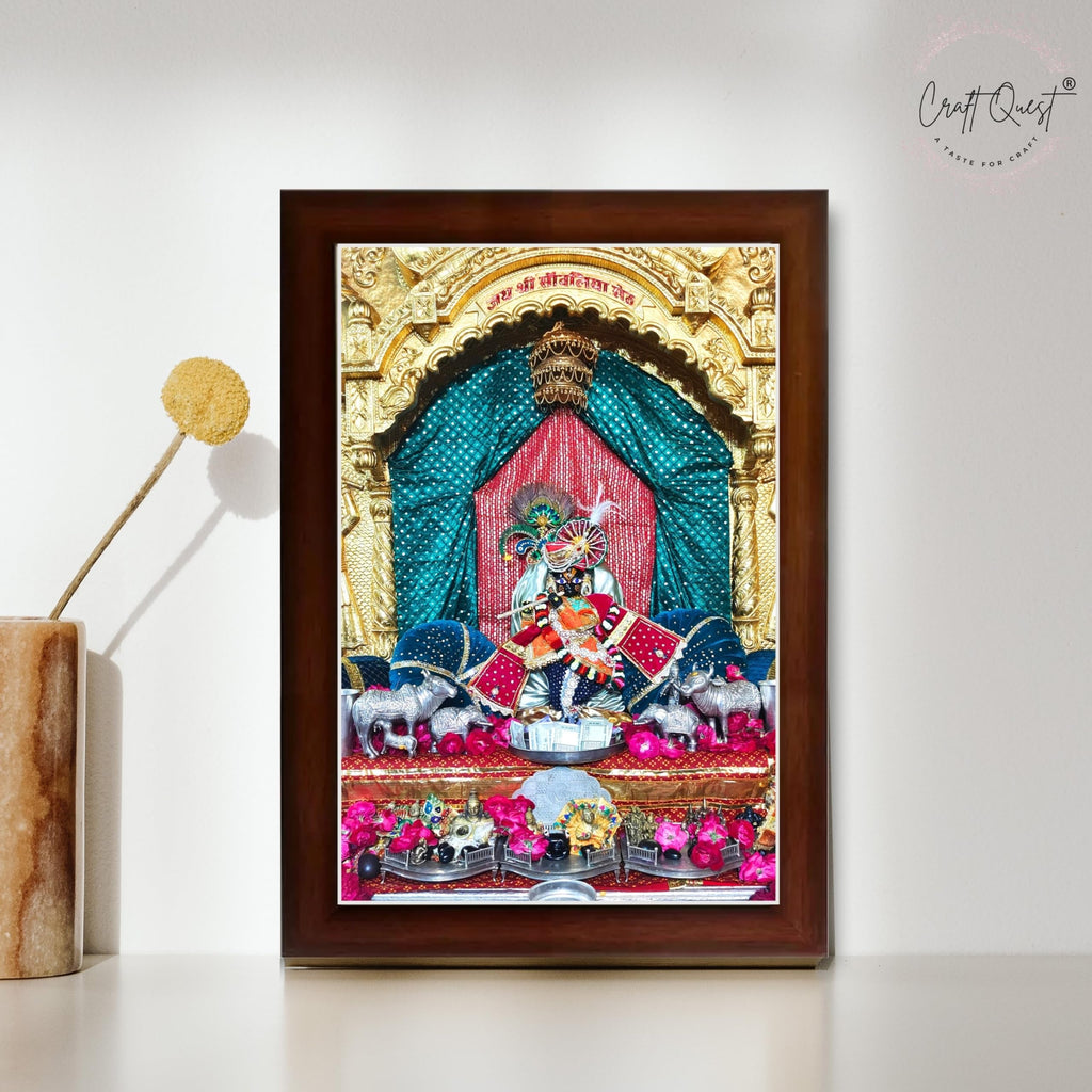CRAFT QUEST Shree Sanwaliya Seth Shringaar Darshan Religious Photo Frame