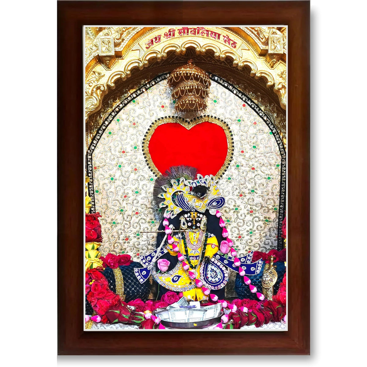 CRAFT QUEST Shree Sanwaliya Seth Shringaar Darshan Religious Photo Frame