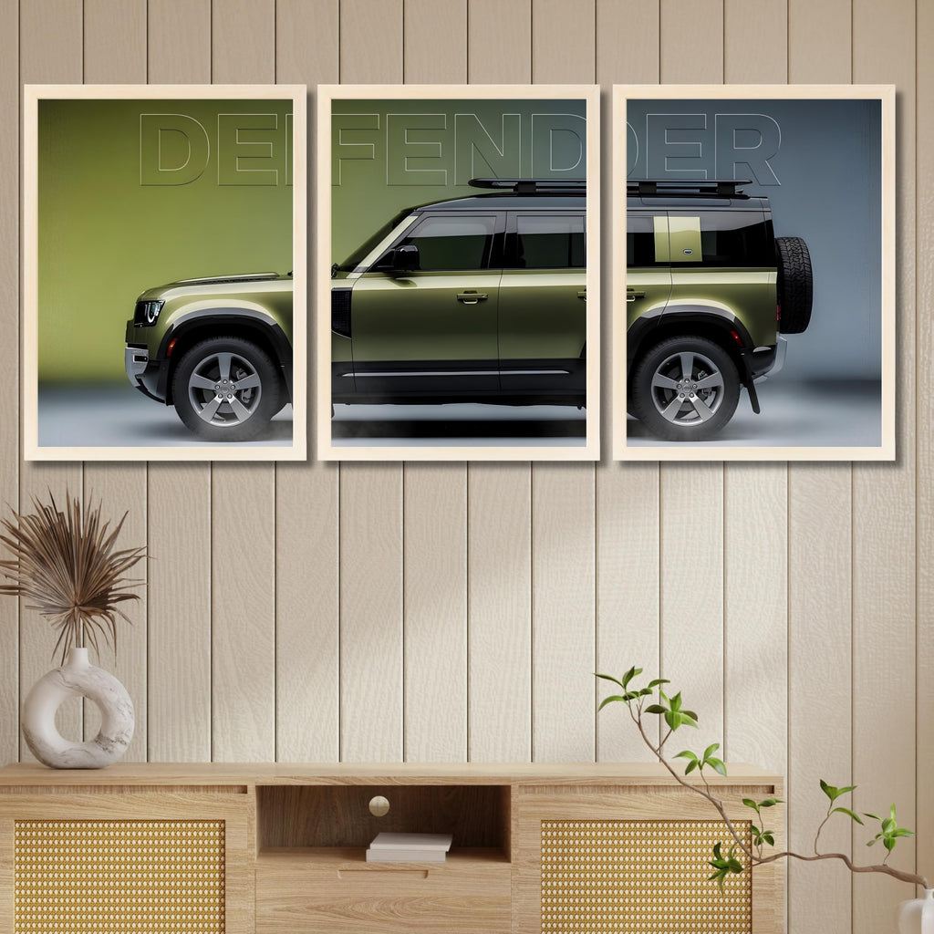 VENUXE ARTS Set Of 3 Big Sports Cars Framed Posters Gift Items for Boys Room Wall Decoration Bedroom, Living Room, Office, Studio Décor | Car Poster Frame for Wall Décor