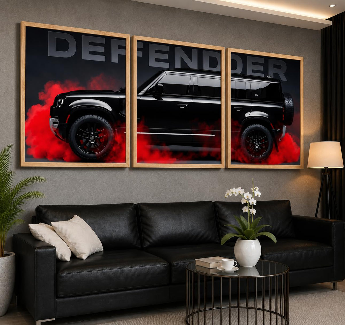 VENUXE ARTS Set Of 3 Big Sports Cars Framed Posters Gift Items for Boys Room Wall Decoration Bedroom Living Room Office Studio Décor | Car Poster Frame for Wall Décor