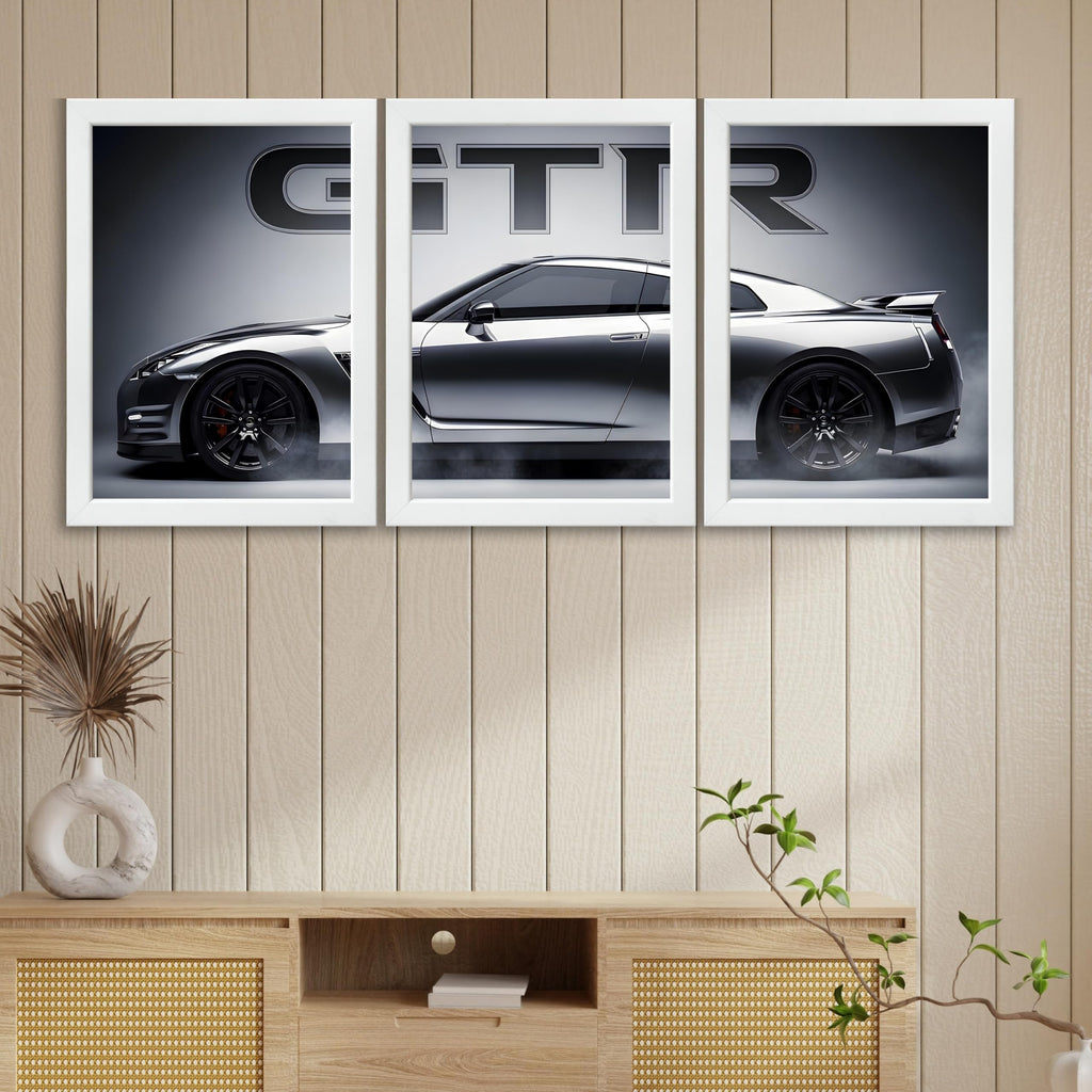 VENUXE ARTS Set Of 3 Big Sports Cars Framed Posters Gift Items for Boys Room Wall Decoration Bedroom, Living Room, Office, Studio Décor | Car Poster Frame for Wall Décor