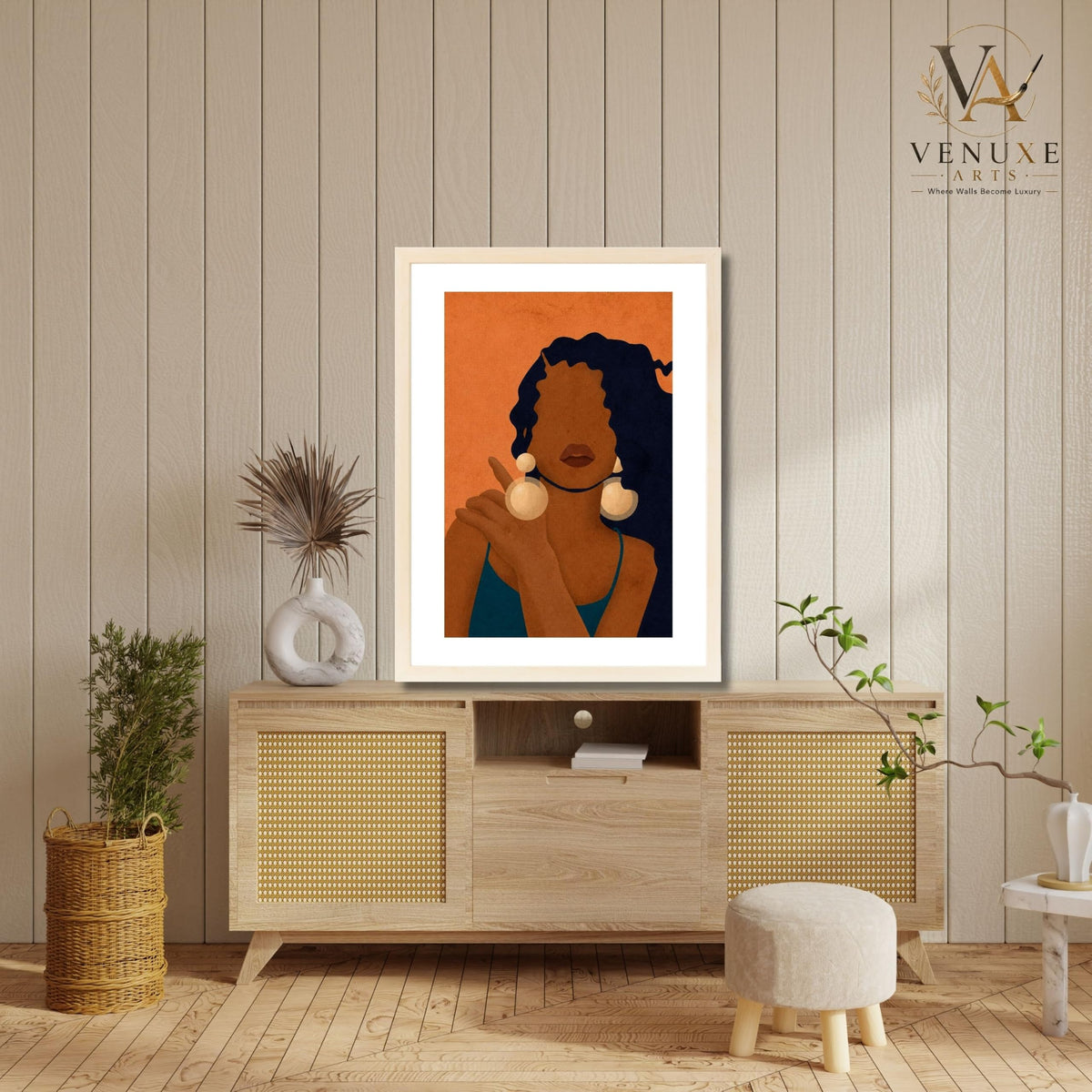 VENUXE ARTS Womens Contemporary Wall Art Posters for Home, Office, Study & Bedroom | Ready to Hang Framed Wall Decor | Positive Quote Prints | Gift for Friends & Family