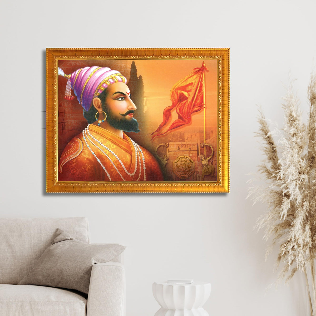 CRAFT QUEST Shri Chhatrapati Shivaji Maharaj Wall Photo Frame | Lightweight | Home Decoration Item | Best Gifting Option
