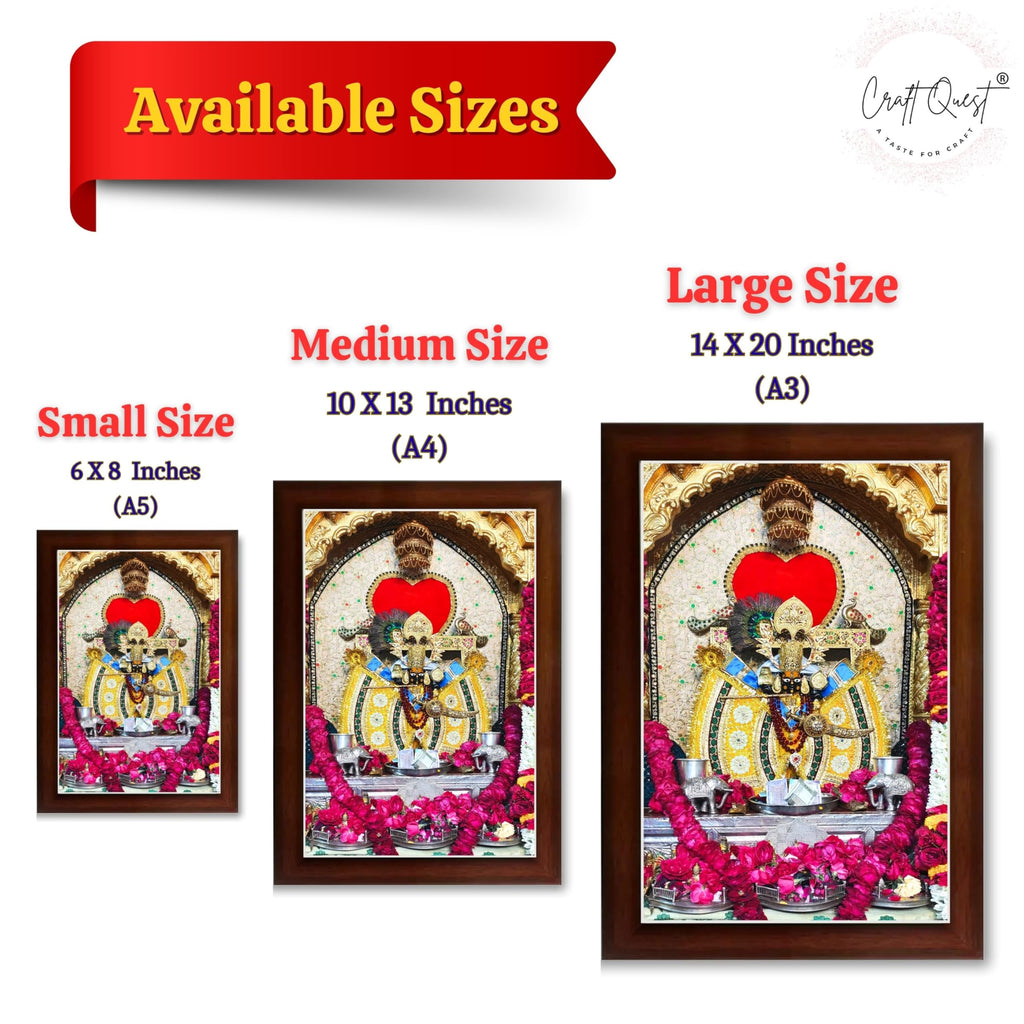 CRAFT QUEST Shree Sanwaliya Seth Shringaar Darshan Religious Photo Frame