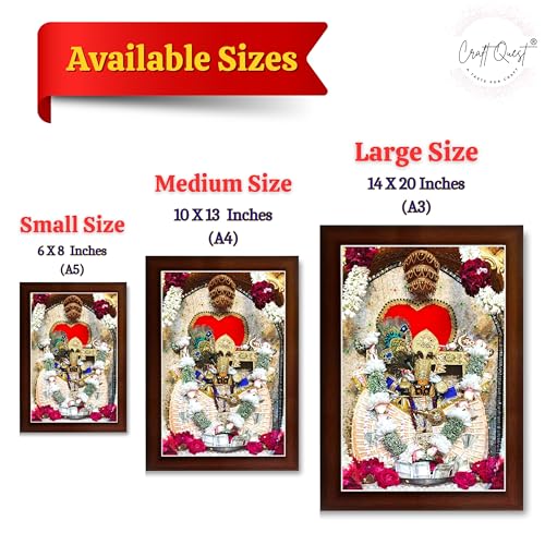 CRAFT QUEST Shri Sanwaliya Seth Shringaar Darshan Photo Frame
