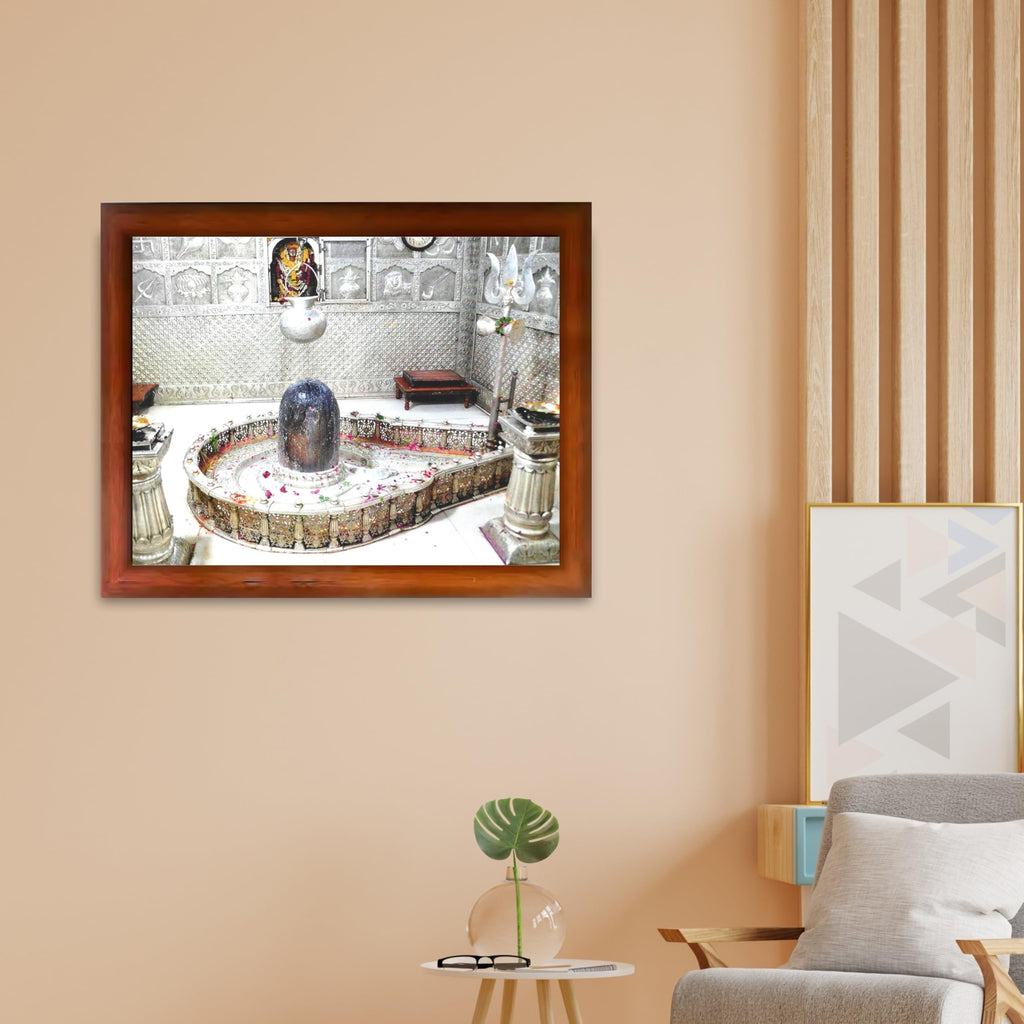 CRAFT QUEST Mahakal Shivling Photo Frame Shiv Mahadev Shiva Bholenath Mahakal Photo Frame, Religious Photo Frame