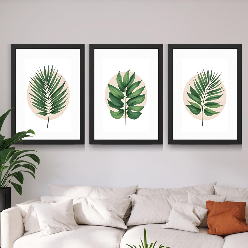 CRAFT QUEST Wall Art Decor Paintings | Set of 3 FLORAL Wall Art Frames for Home Decoration | Ideal for Living Room, Bedroom & Offices