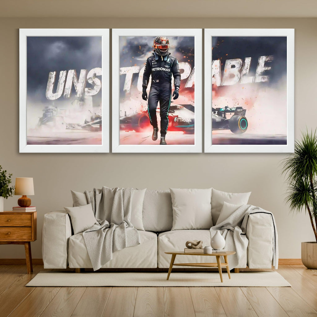 VENUXE ARTS Set Of 3 Big Sports Cars Framed Posters Gift Items for Boys Room Wall Decoration Bedroom Living Room Office Studio Décor | Car Poster Frame for Wall Décor