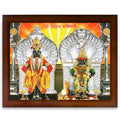 CRAFT QUEST Shri Vitthal Rukmini Photo Frame with Acrylic Sheet Wall Hanging/Gift/Temple/puja Room/Home Decor Frame