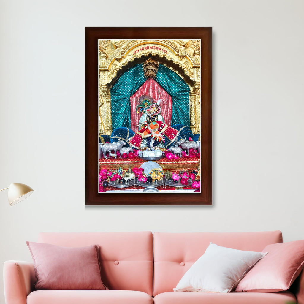 CRAFT QUEST Shree Sanwaliya Seth Shringaar Darshan Religious Photo Frame