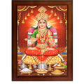 CRAFT QUEST Mata Annapurna Devi Photo for Kitchen Maa Wall Painting Framed Home Décor