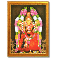 CRAFT QUEST Angala Parameswari Amman Angalamman Photo Frame For Walls, Room, Pooja,Home,Temple Décor Framed