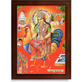 CRAFT QUEST Bahuchar Maa Mata Bahuchara Bahucharaji Wall Painting Framed Home Décor