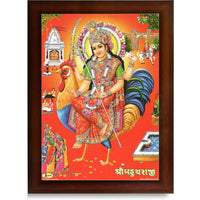 CRAFT QUEST Bahuchar Maa Mata Bahuchara Bahucharaji Wall Painting Framed Home Décor