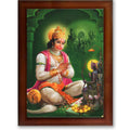 CRAFT QUEST Hanuman JI | Bajrangbali Religious Photo frame home decorative