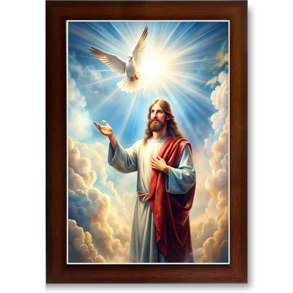 CRAFT QUEST Lord Jesus Christ Christmas Photo Frame Decor For Wall/Table/Room