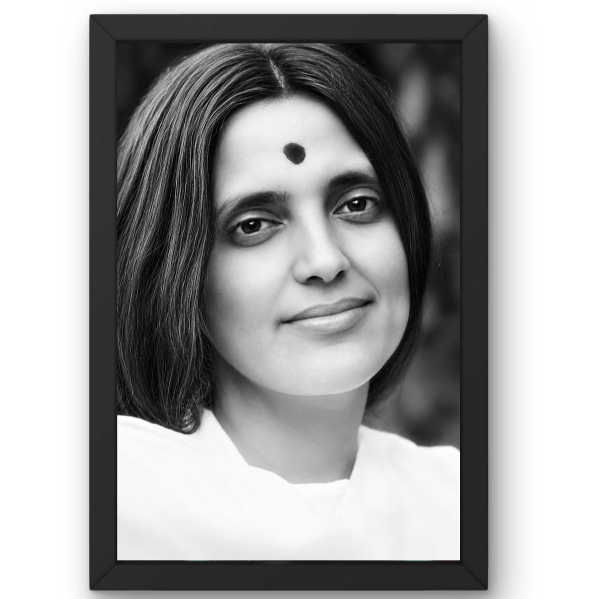 CRAFT QUEST Ma Anandamayi Devi Photo Frame for Wall | Anandamayi Maa Spiritual & Devotional Wall Art | Hindu Saint Photo for Puja Room, Meditation Room, Home & Office Décor | Religious Gift