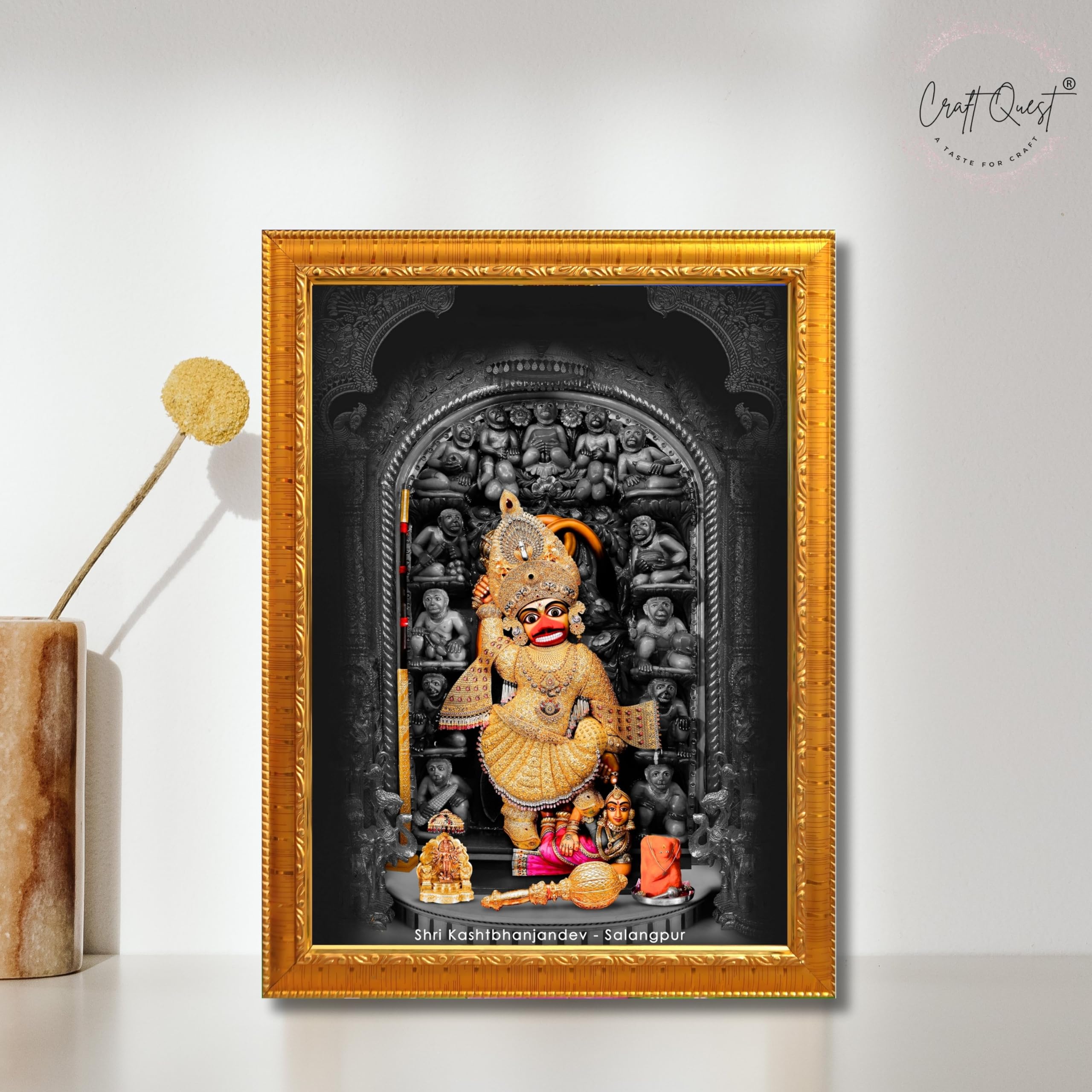 CRAFT QUEST Shree Kashtbhanjan dev salangpur dham photo frame