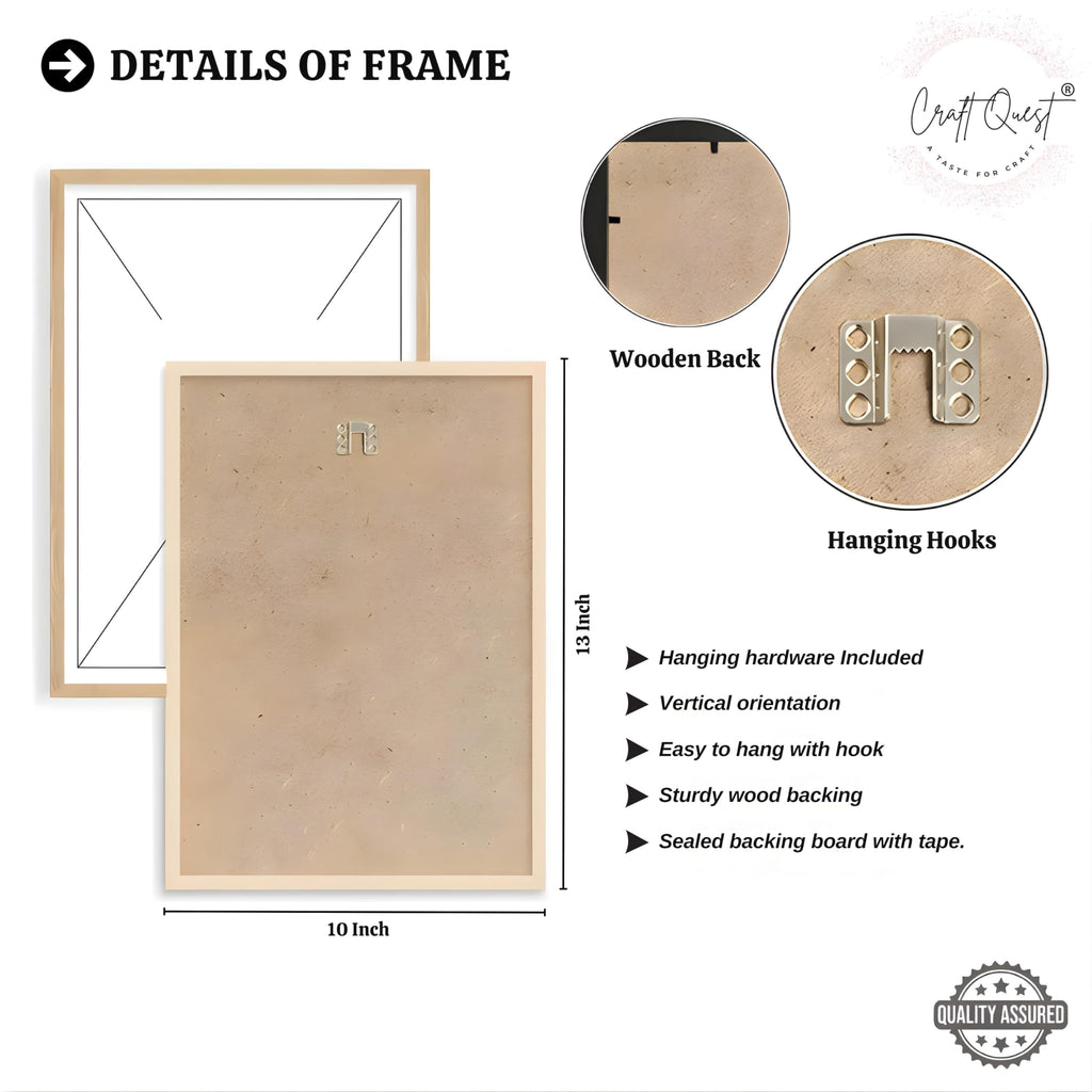 CRAFT QUEST Abstract With Different Shapes | Set of 3 Frames for Home Decoration | Ideal for Living Room, Bedroom & Offices