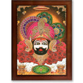 CRAFT QUEST Khatu Shyam Ji | Shyam Baba | Hare Ka Saharaa Khatu Shyam Hamara Photo Frame Wall Painting For Home Decoration And Gifting