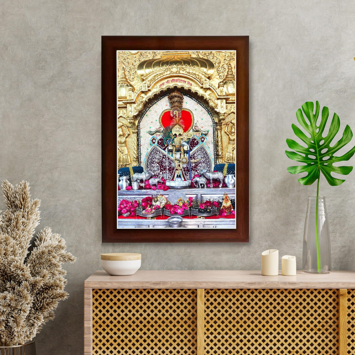 CRAFT QUEST Shree Sanwaliya Seth Shringaar Darshan Religious Photo Frame